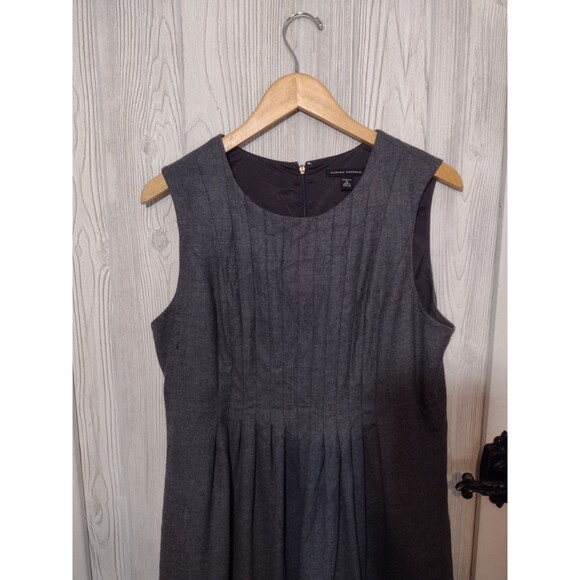 Banana Republic Women Wool Grey fitted sleeveless dress size 14 - Picture 11 of 11